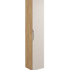 Colonna bagno sospesa 35x170h cm 1 anta beige rovere Swim