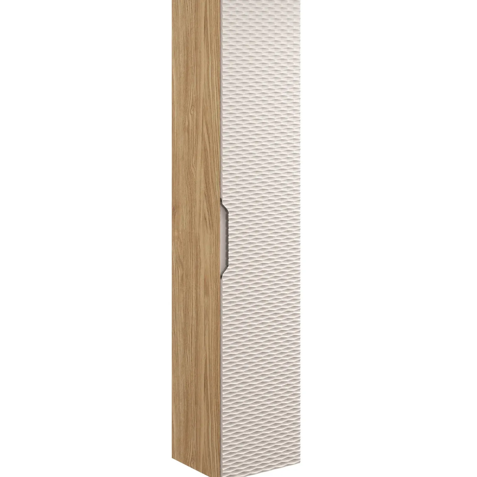 Colonna bagno sospesa 35x170h cm 1 anta beige rovere Swim