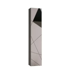 Colonna bagno 26x138h cm 1 anta bianco lucido specchi Olimpo