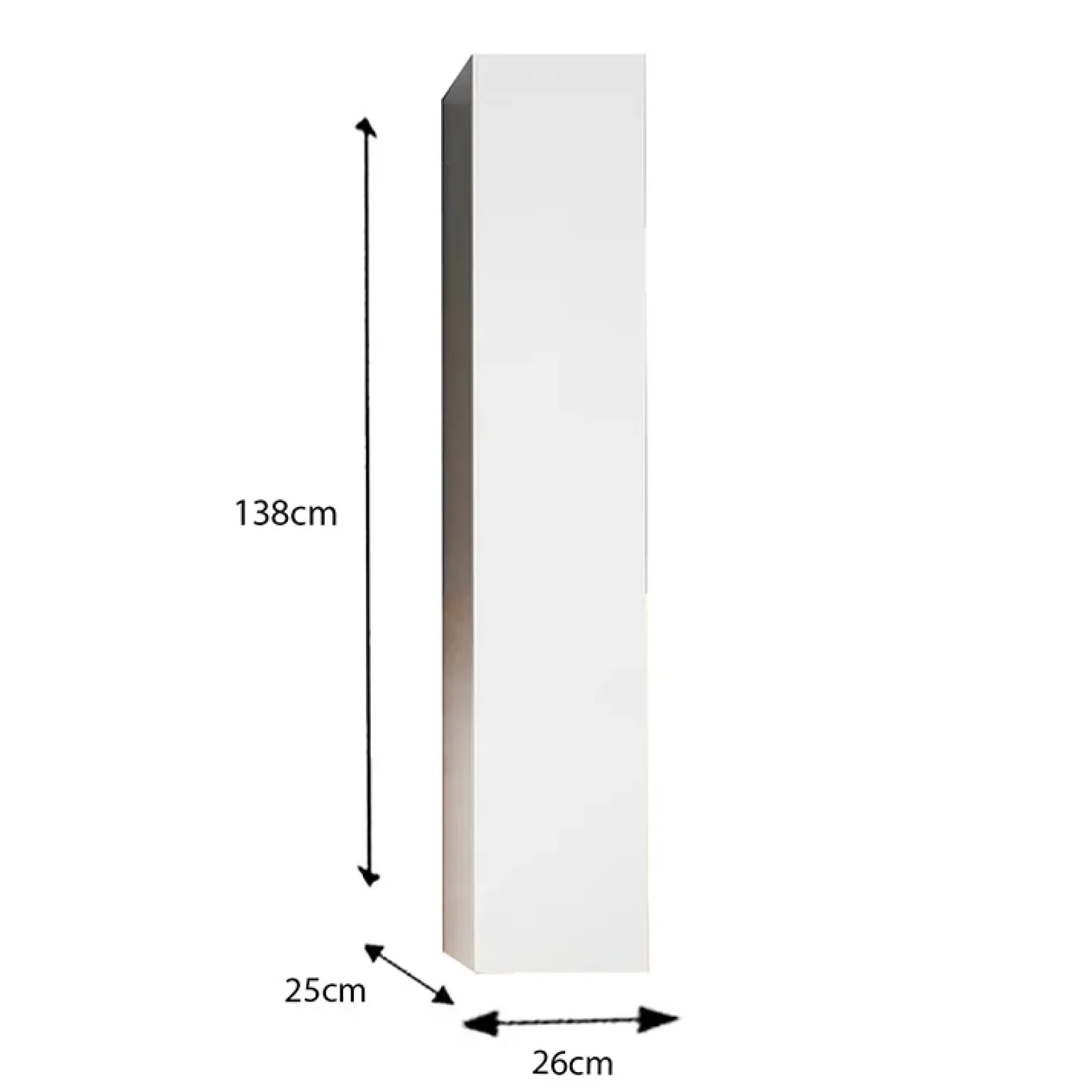 Colonna bagno 25x138h cm 1 anta bianco lucido Moon