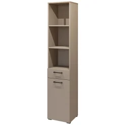 Colonna bagno 40x197h cm 1 anta 1 cassetto beige Wave