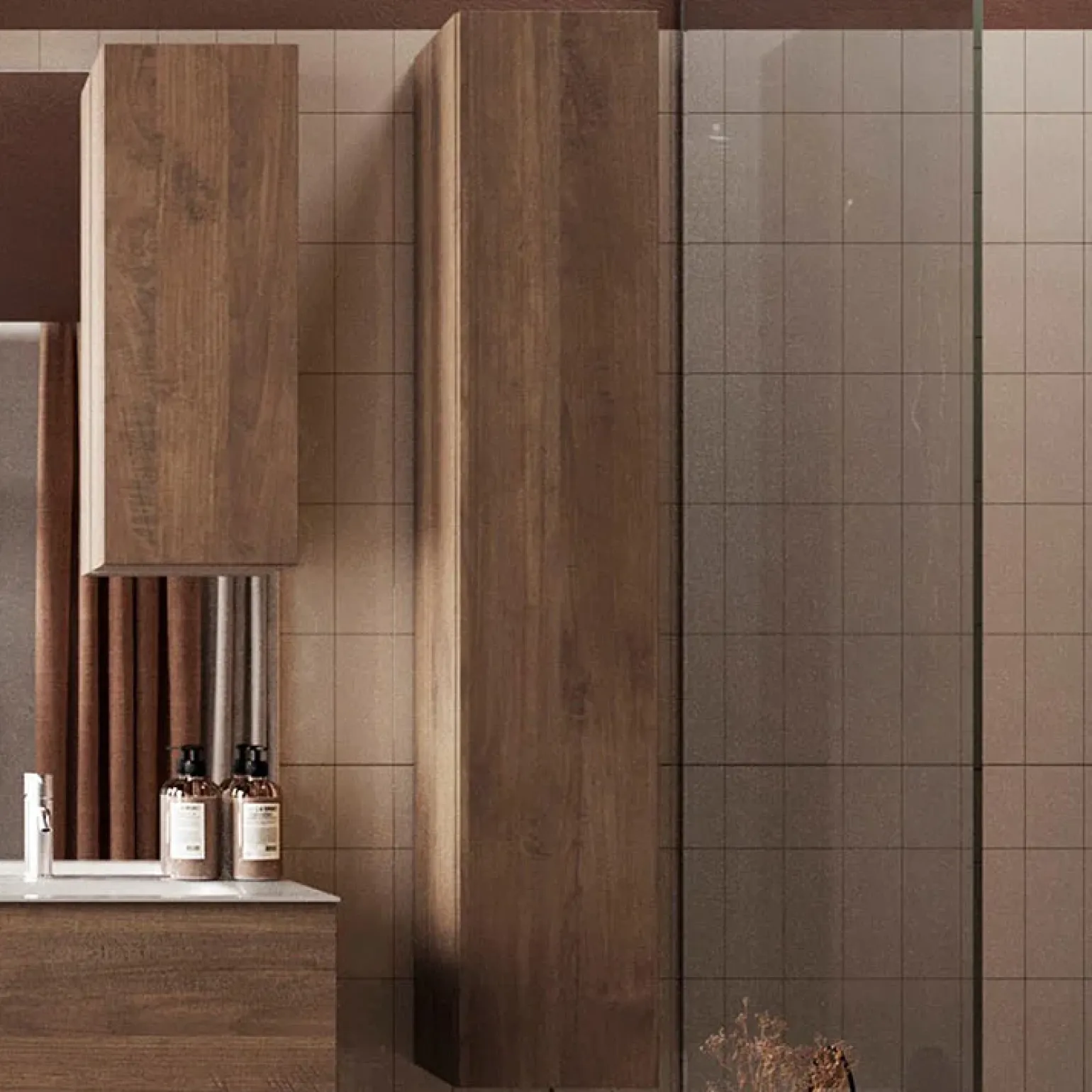 Colonna bagno 25x138h cm 1 anta rovere Alvarez