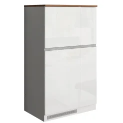 Colonna frigo dispensa cucina 90x165h cm moderna bianco rovere Gourmet