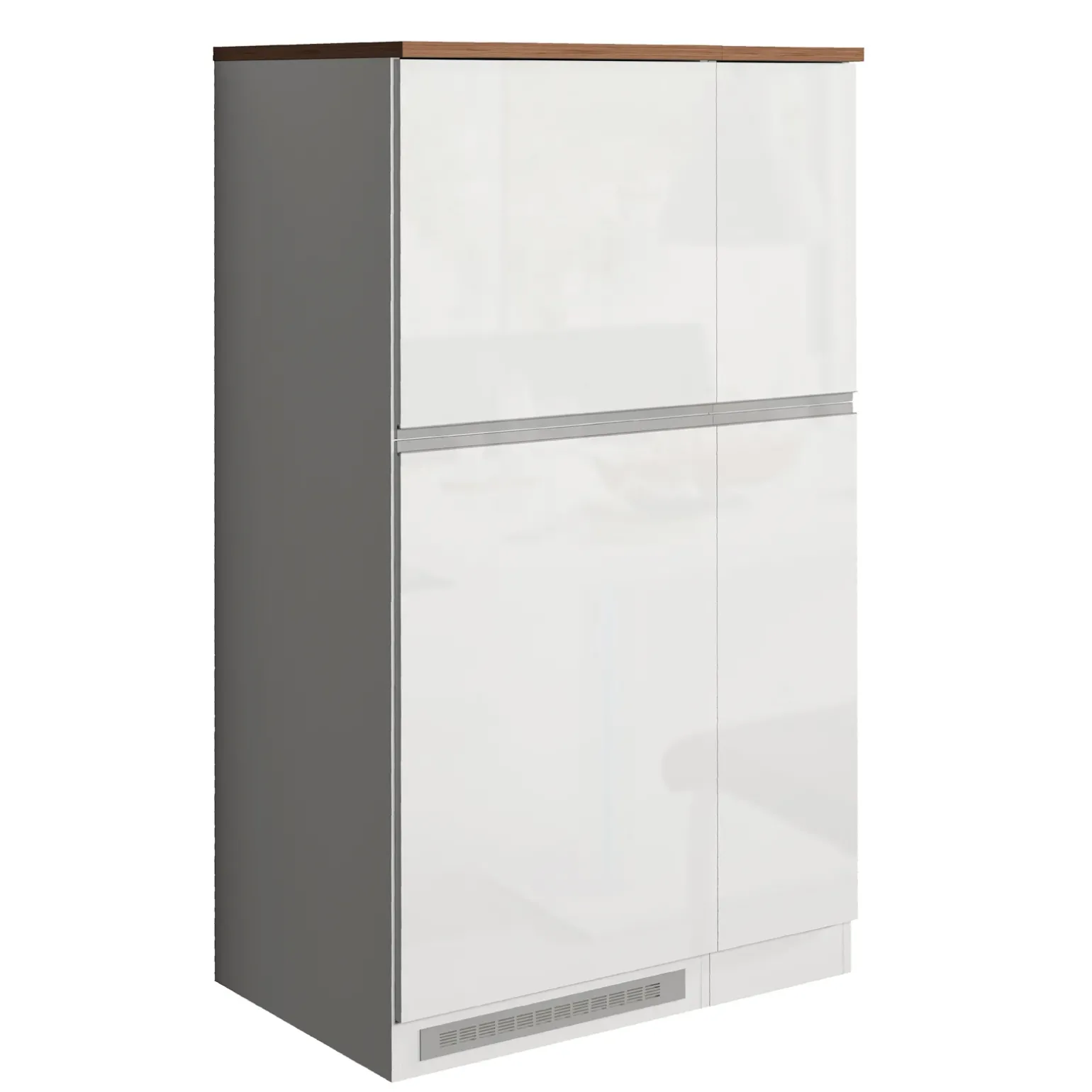 Colonna frigo dispensa cucina 90x165h cm moderna bianco rovere Gourmet
