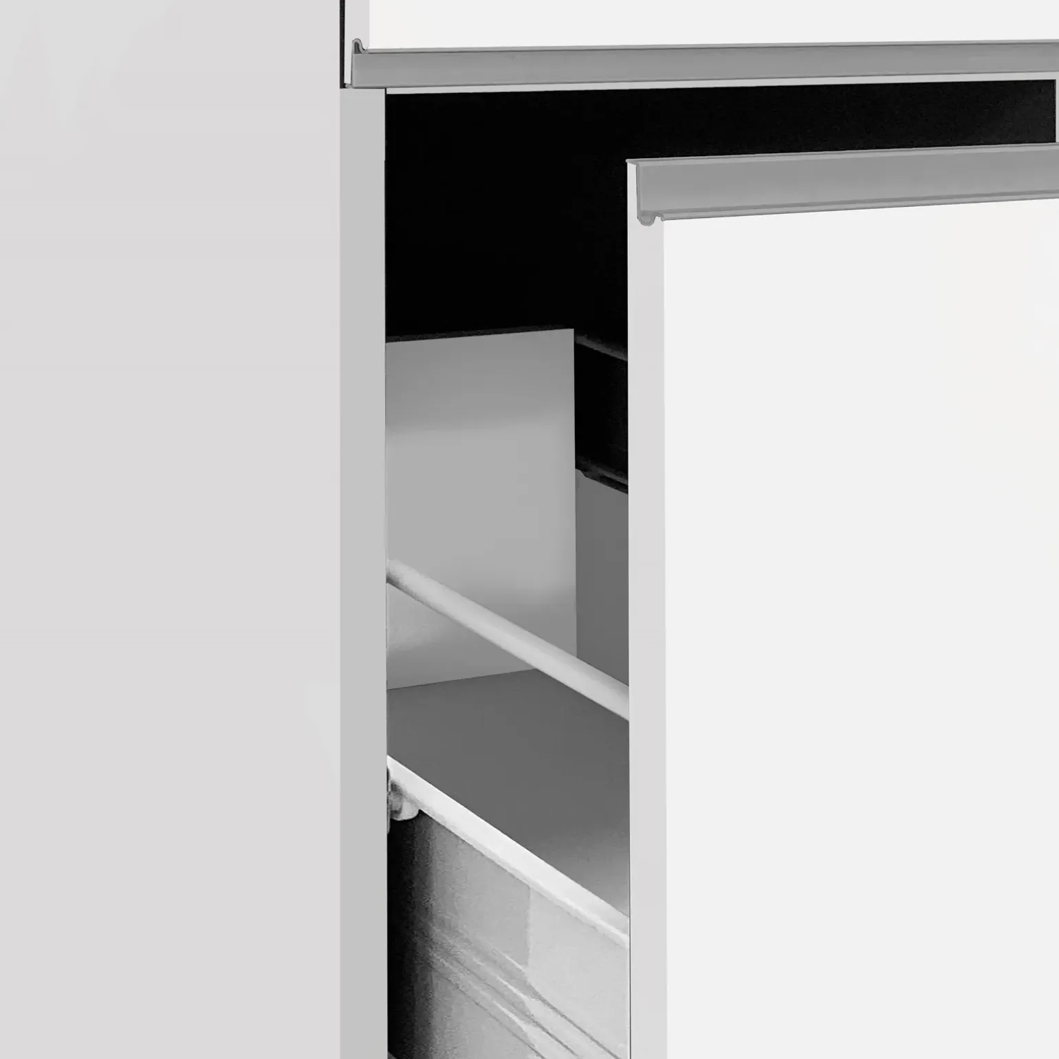 Colonna frigo dispensa cucina 90x165h cm moderna bianco rovere Gourmet