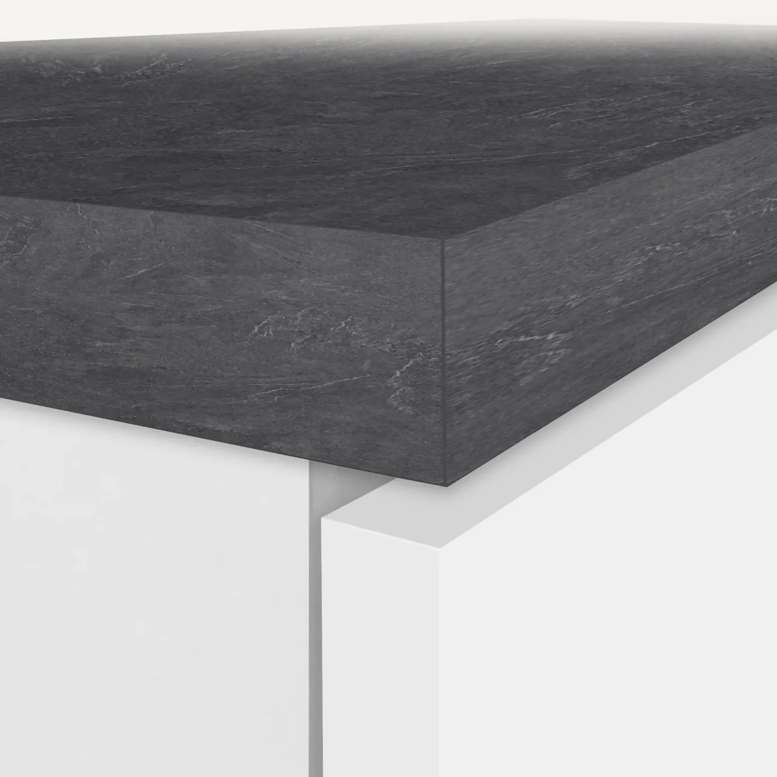 Colonna frigo dispensa cucina 90x165h cm moderna bianco grigio pietra Gourmet