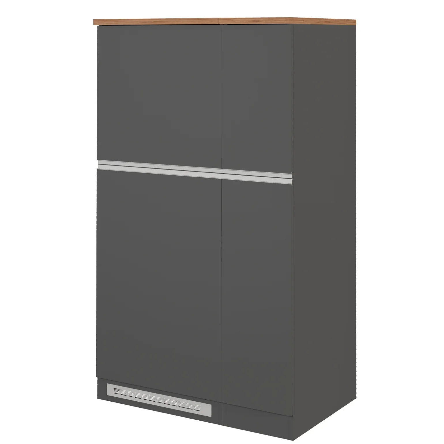 Colonna frigo dispensa cucina 90x165h cm moderna antracite rovere Gourmet