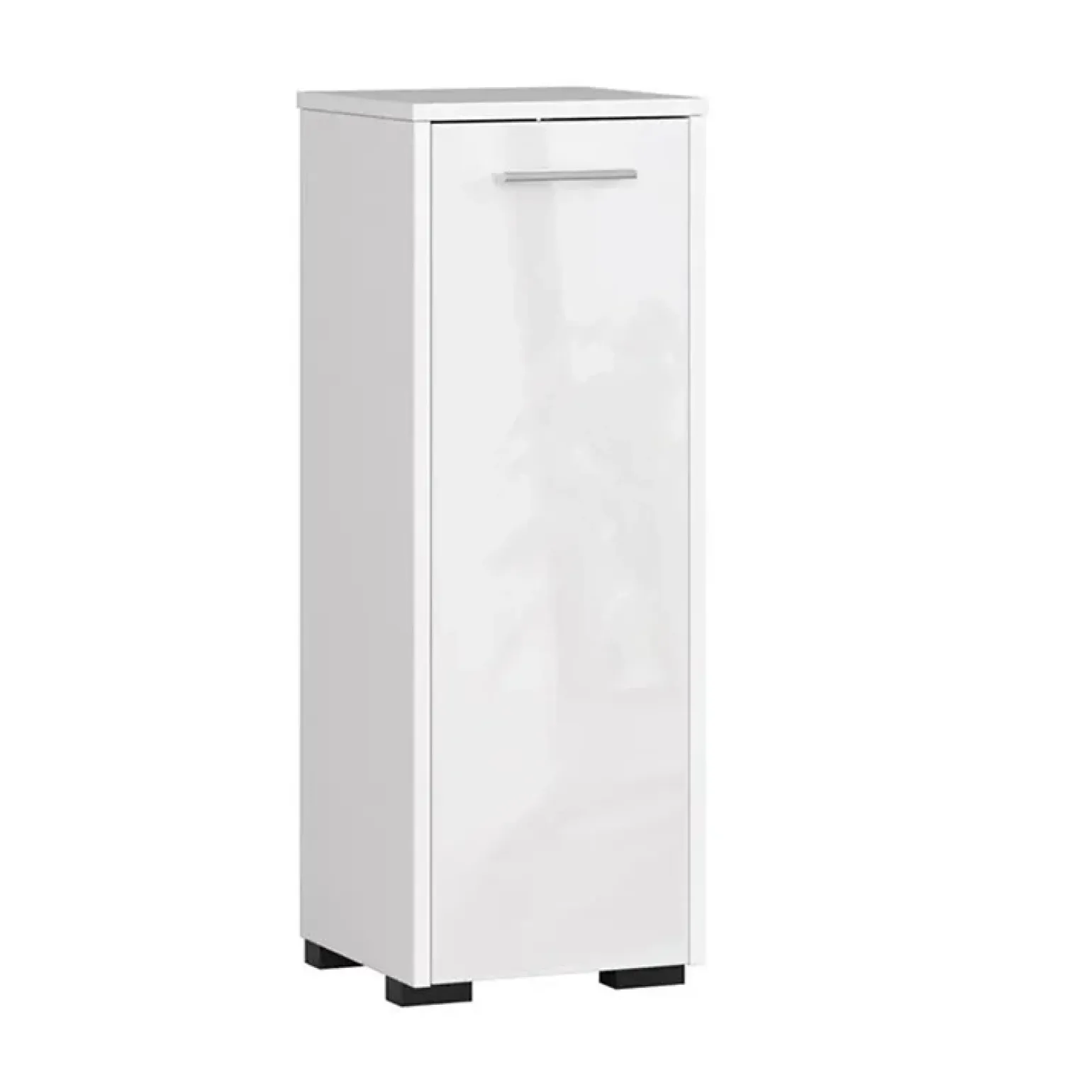 Colonna per bagno bassa 30x85h cm con 1 anta bianco lucido Cordelia