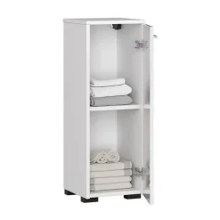 Colonna per bagno bassa 30x85h cm con 1 anta bianco lucido Cordelia