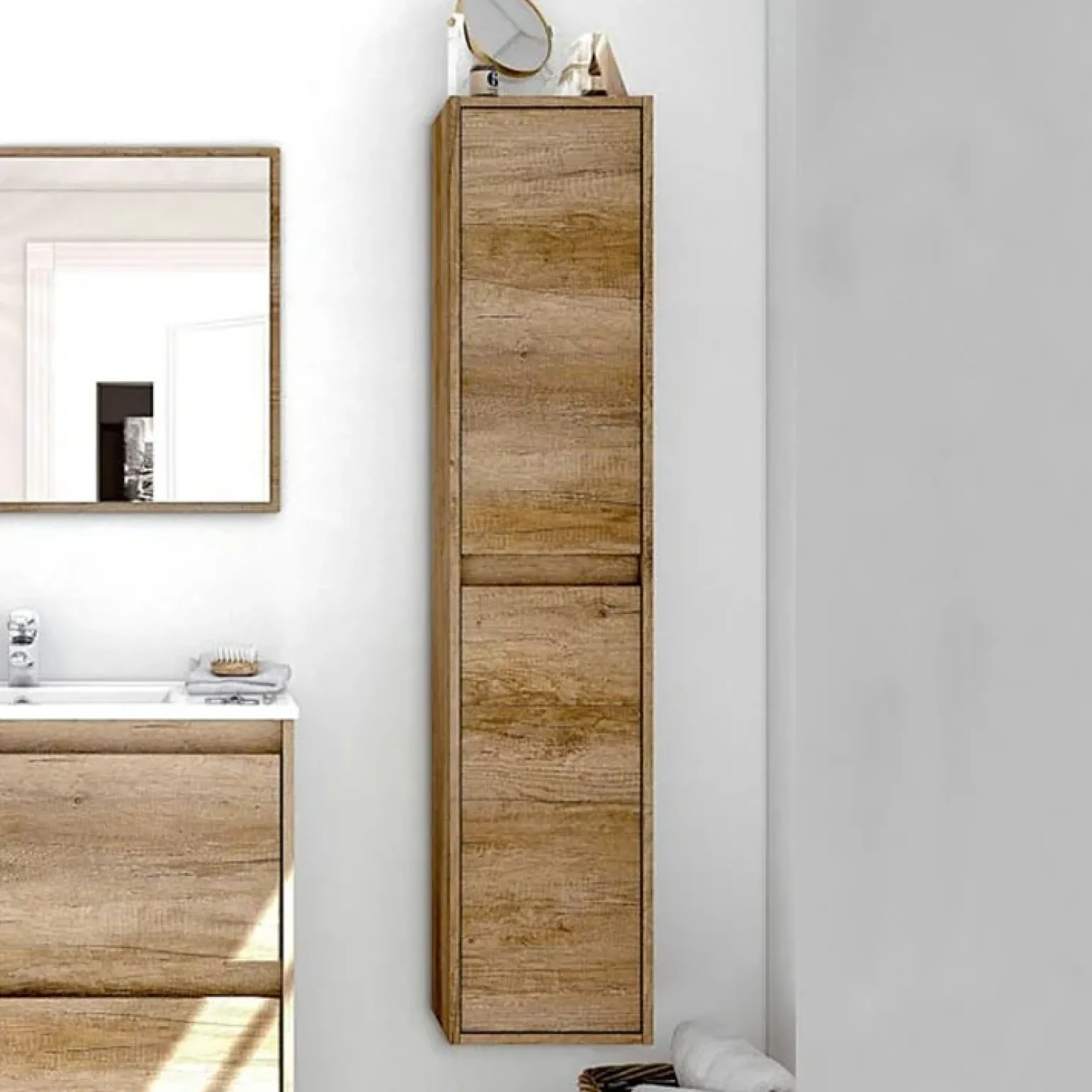 Colonna sospesa 30x140h cm bagno nordik Dexter