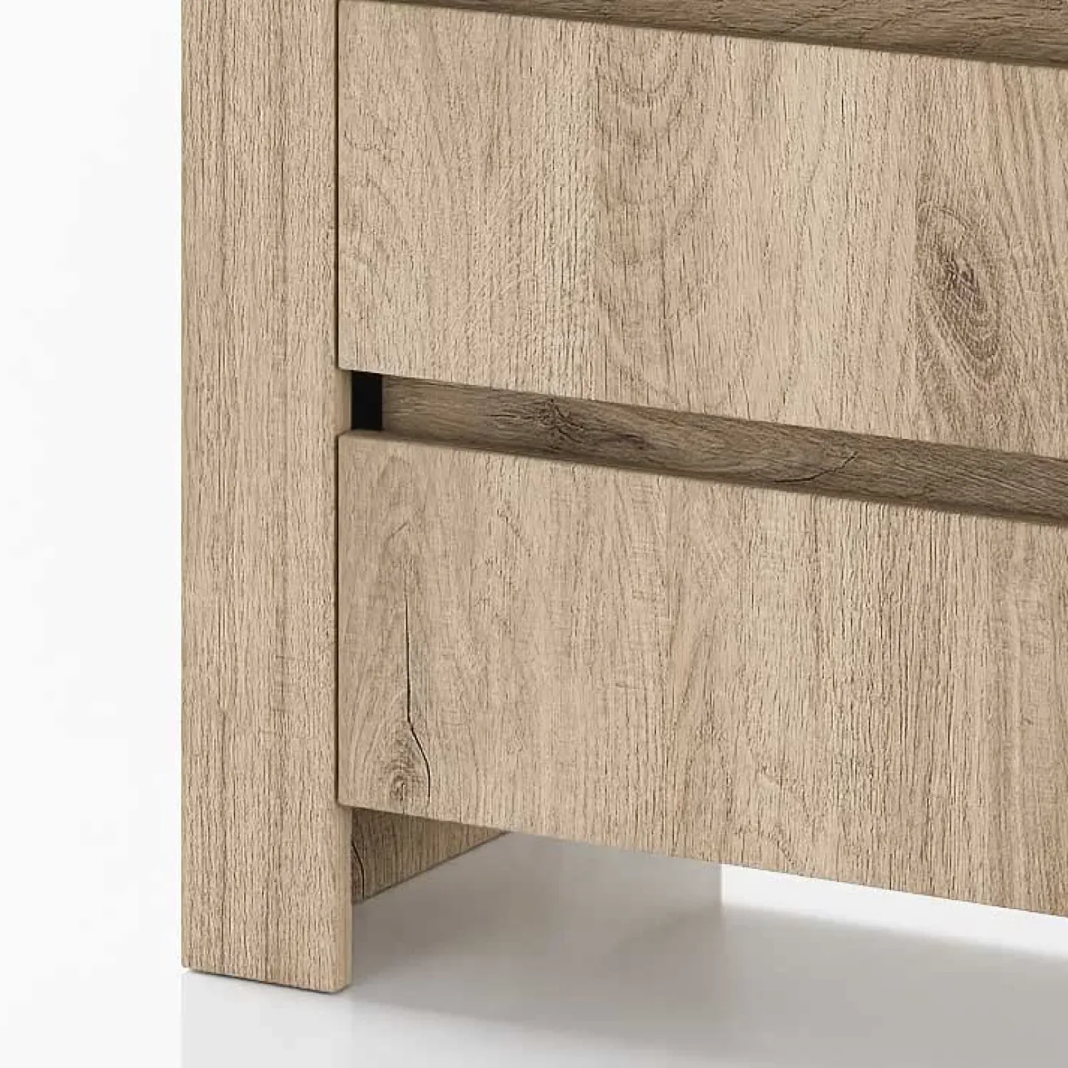 Comò 137x81h cm 1 anta 3 cassetti moderno rovere sonoma Panama