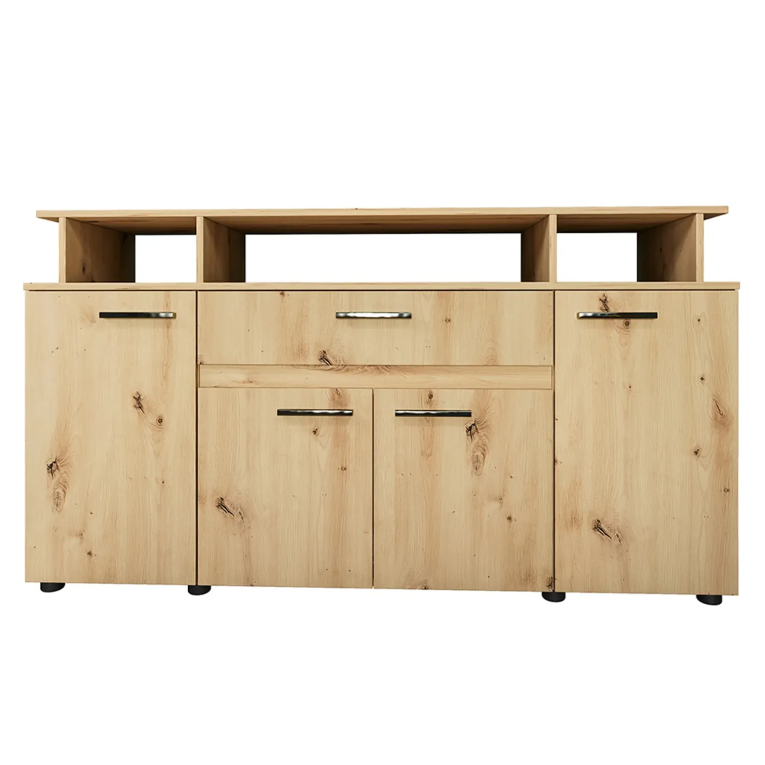 Comò 154x85h cm 4 ante moderno in rovere rustico Pippo