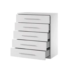 Comò 70x90h cm con cassetti moderno bianco frassinato Dogliani