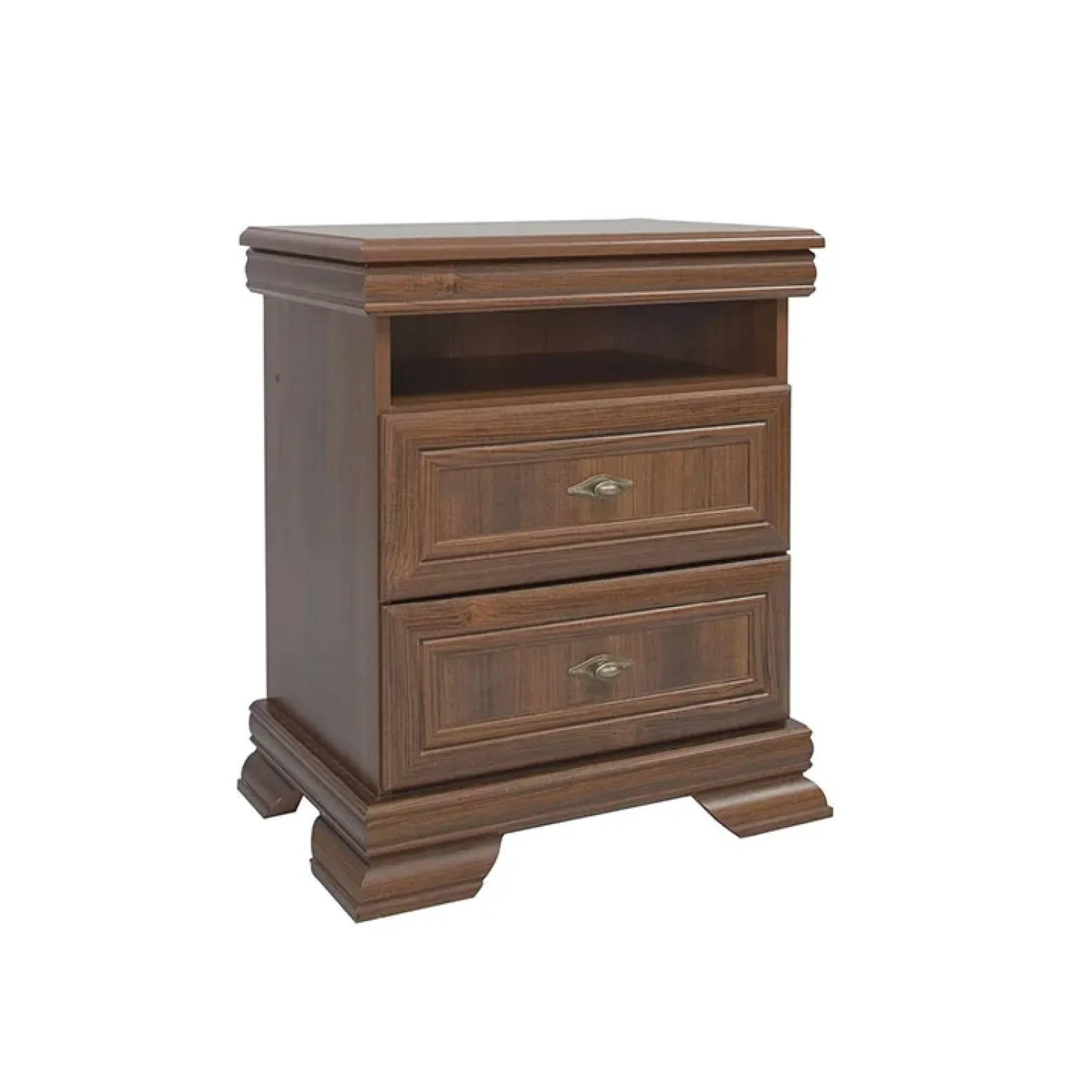 Comodino 58x68h cm 2 cassetti arte povera quercia Kelly