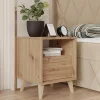 Comodino 40x52h cm 1 cassetto moderno rovere Branch