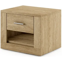 Comodino 50x40h cm 1 cassetto rovere Ombra