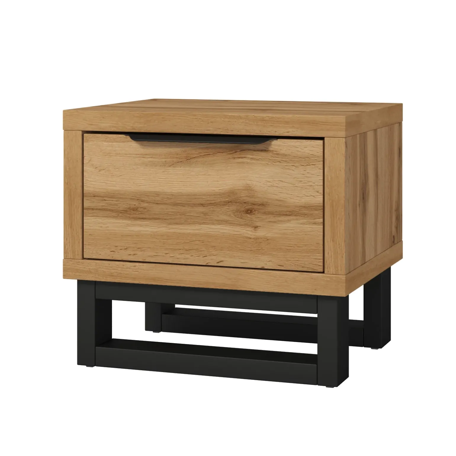 Comodino 55x49h cm 1 cassetto rovere Petra