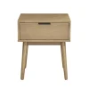 Comodino 45x53h cm con cassetto moderno rovere Potter