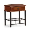 Comodino 48x55h cm moderno ciligio nero Mirtilla