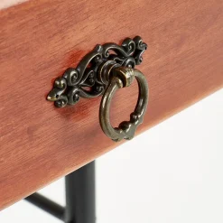 Comodino 48x55h cm moderno ciligio nero Mirtilla