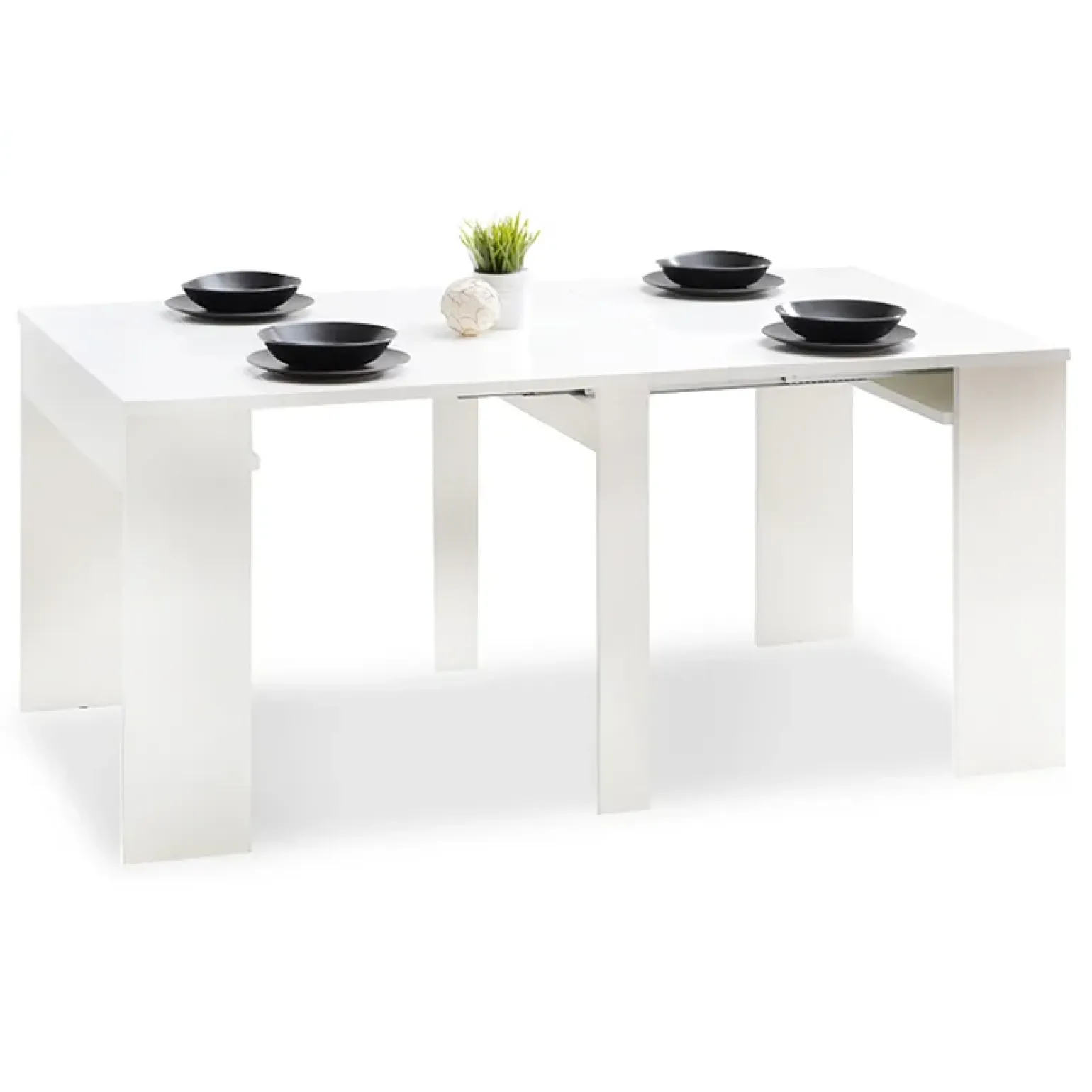 Consolle 50/302cm allungabile bianco opaco Diadema Gihome®