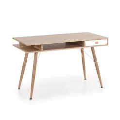 Consolle ingresso scrivania 1 cassetto 120x75cm rovere sonoma bianco Lavanda