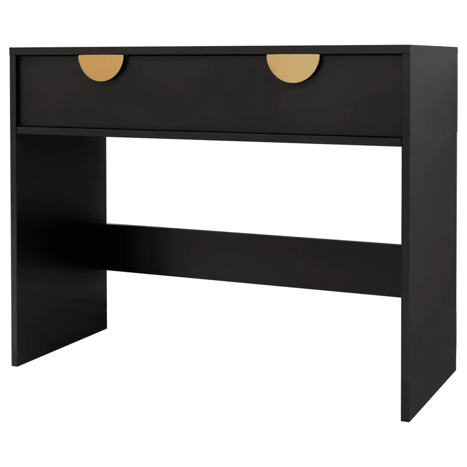 Consolle ingresso 100x78h cm con cassetto nero Oriana