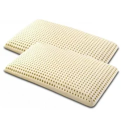 Coppia cuscini guanciali saponetta in lattice Latex