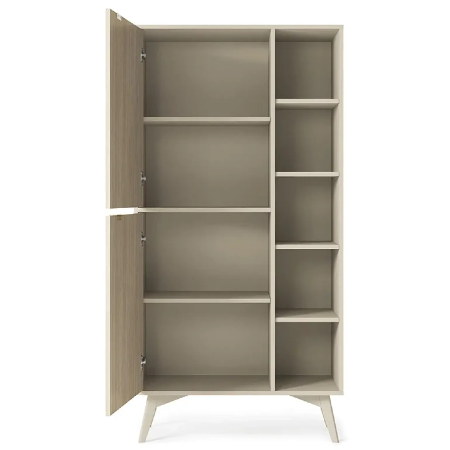 Credenza alta 80x160h cm 2 ante beige rovere Myrta