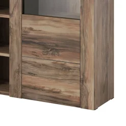 Credenza alta 155x130h cm 2 ante noce rovere grigio Paloma 2