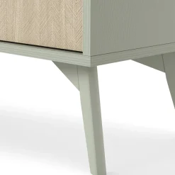 Credenza alta 80x160h cm 2 ante verde salvia rovere Myrta