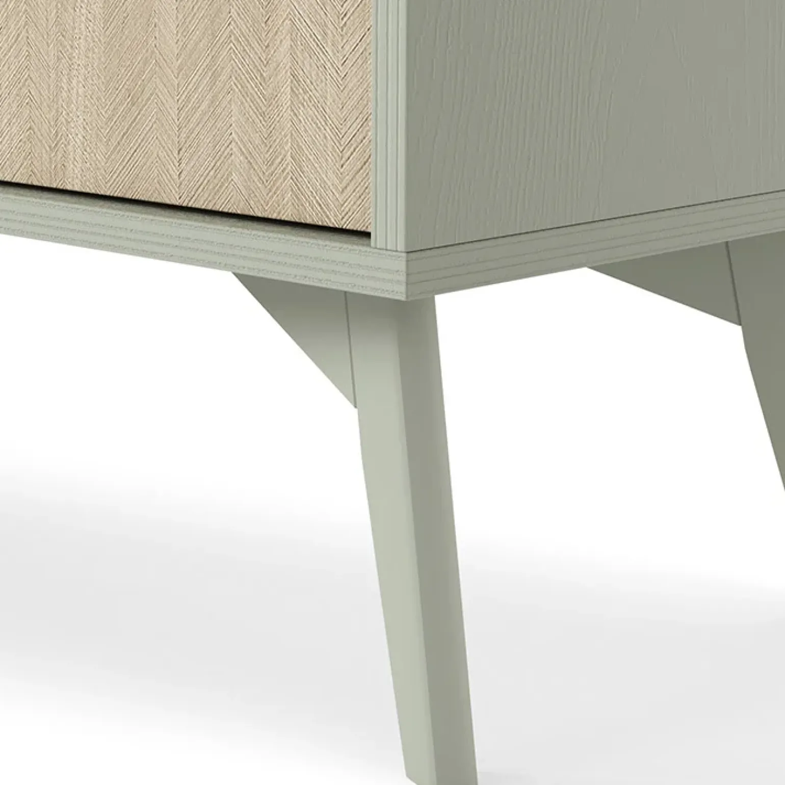 Credenza alta 80x160h cm 2 ante verde salvia rovere Myrta