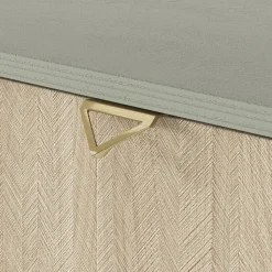Credenza alta 80x160h cm 2 ante verde salvia rovere Myrta