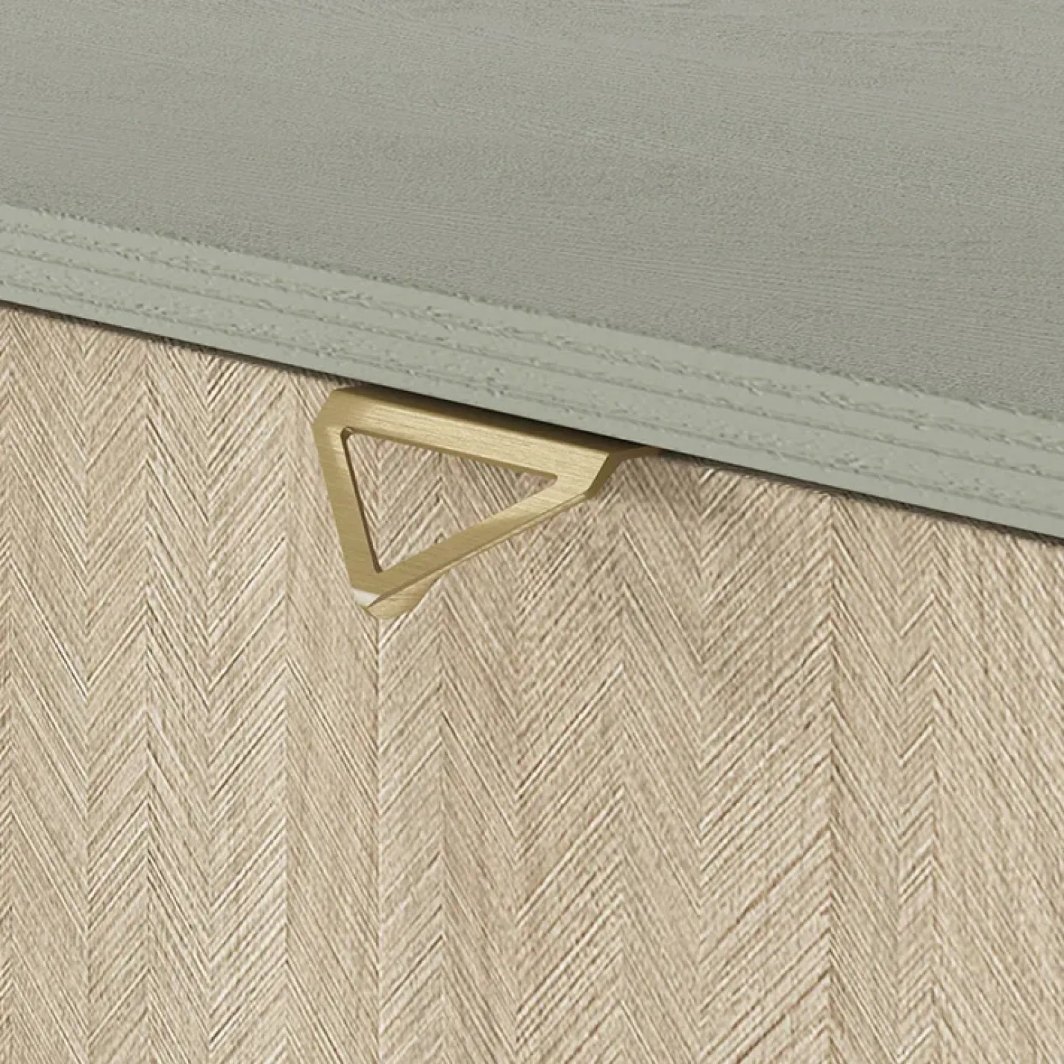 Credenza alta 80x160h cm 2 ante verde salvia rovere Myrta
