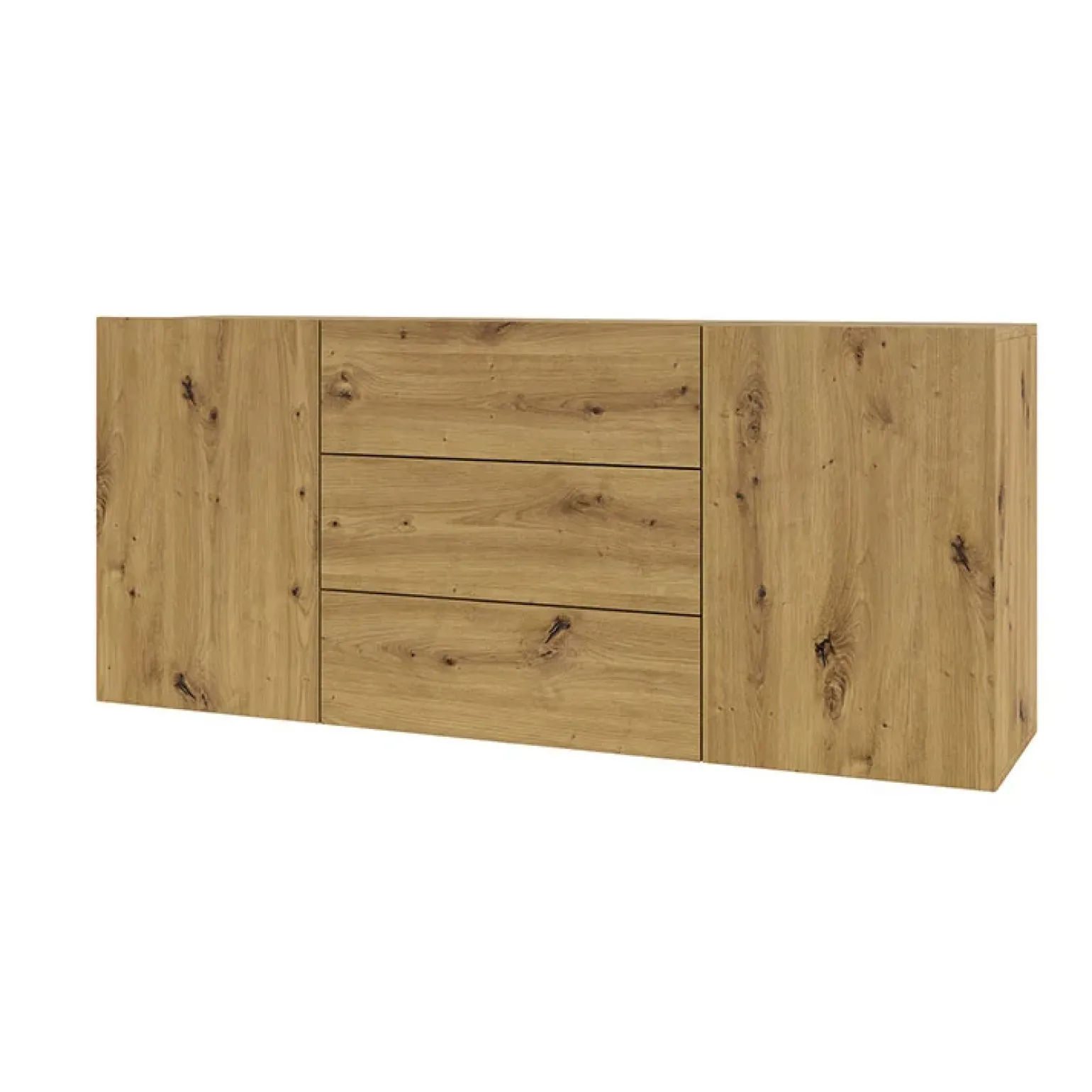 Credenza sospesa 140x63h cm moderna rovere Fusion
