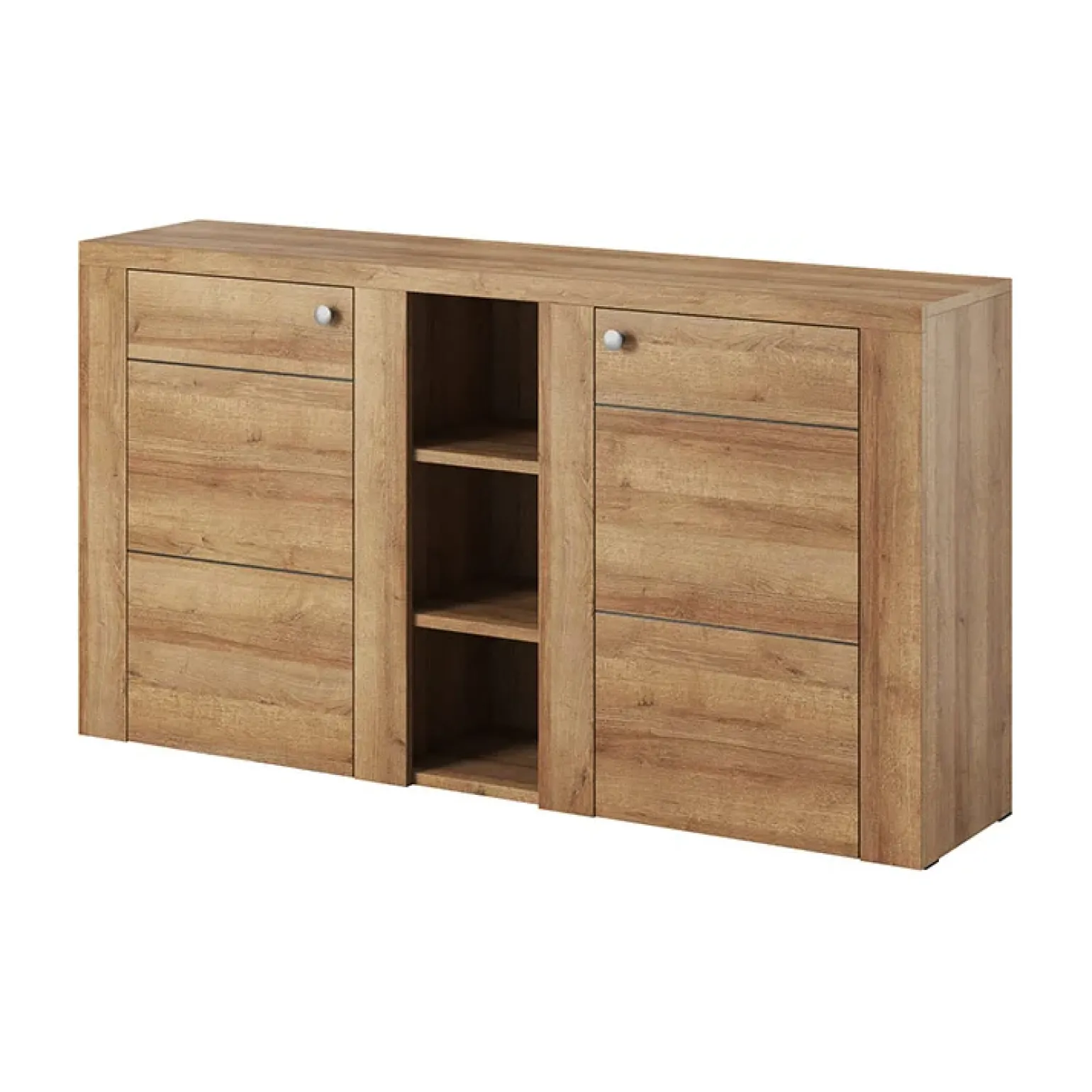 Credenza 155x85cm 2 ante moderna rovere Paloma 2
