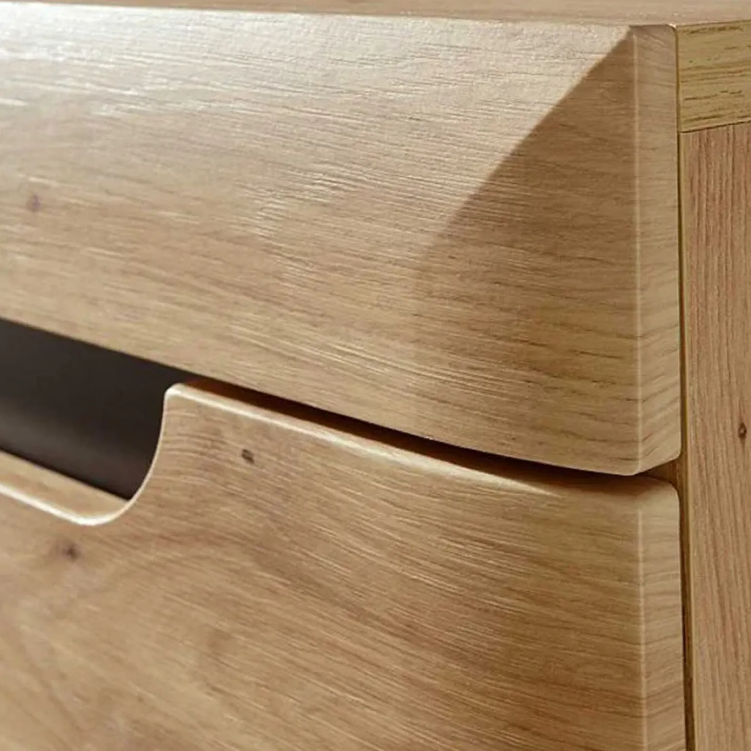 Credenza 107x83h cm 1 anta 3 cassetti moderna rovere Alimena Gihome®