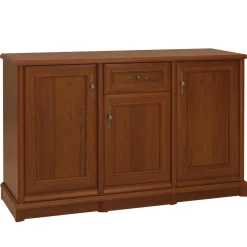 Credenza 153x90h cm 3 ante 1 cassetto arte povera noce Toscana