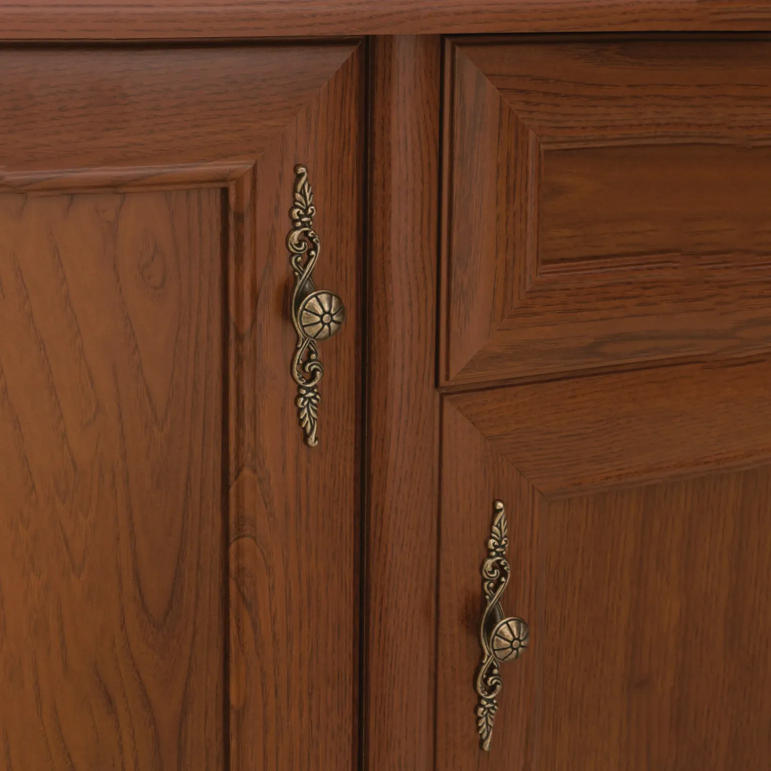 Credenza 153x90h cm 3 ante 1 cassetto arte povera noce Toscana