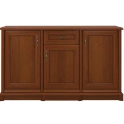 Credenza 153x90h cm 3 ante 1 cassetto arte povera noce Toscana