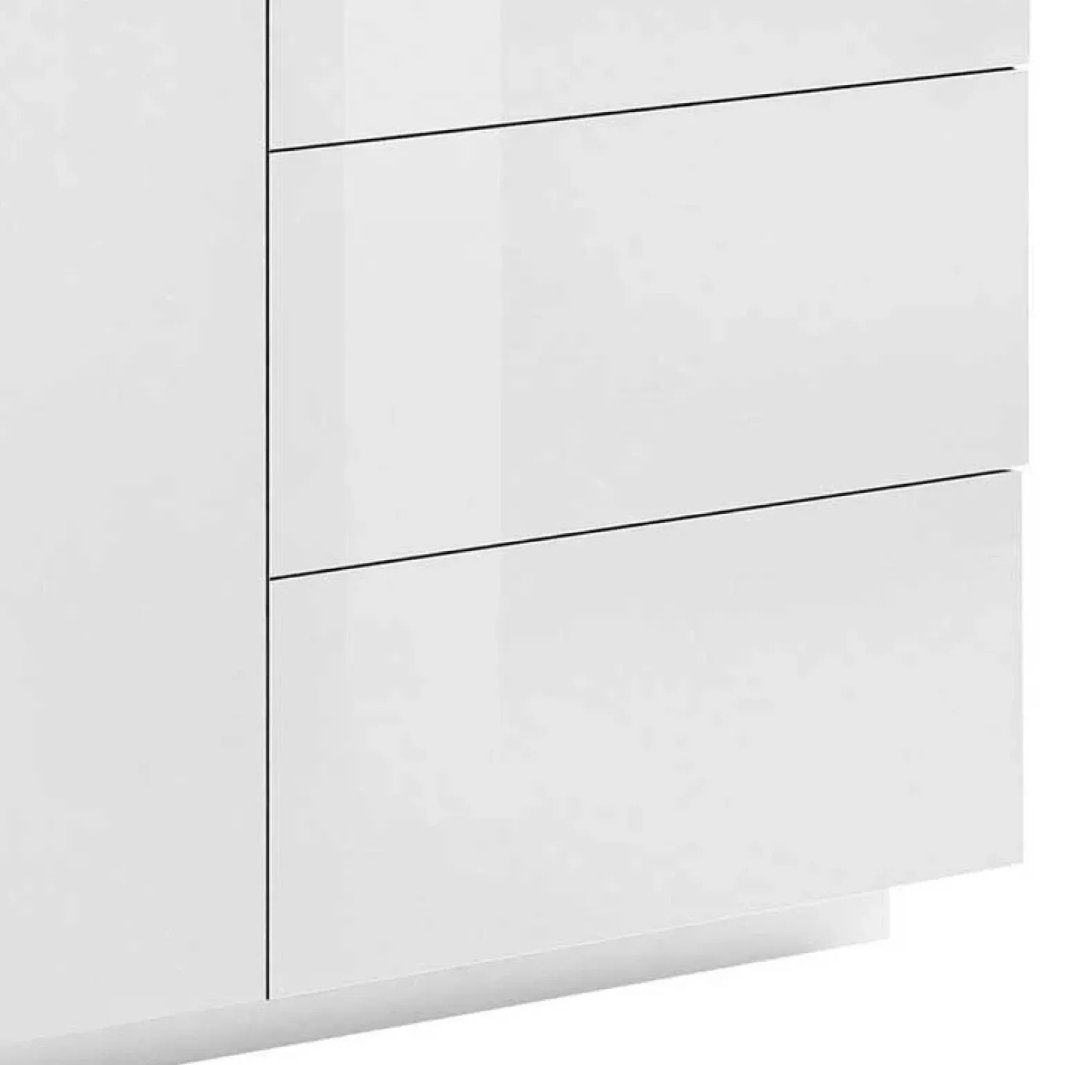 Credenza 180x86h cm 2 ante 3 cassetti bianco lucido Candia Gihome®