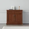 Credenza 101x90h cm 2 ante 2 cassetti arte povera noce Toscana