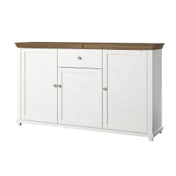 Credenza 160x93h cm 3 ante moderna bianco frassinato rovere Texel