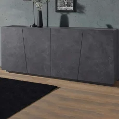 Credenza 200x86h cm 4 ante moderna ossido Candia Gihome®