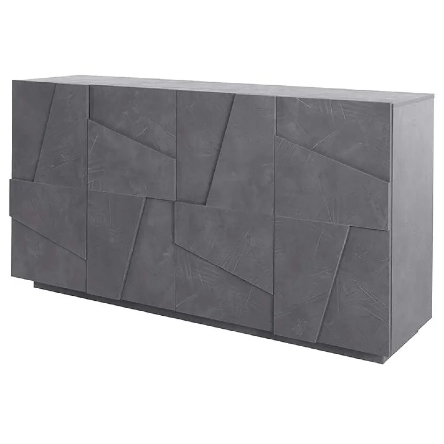 Credenza 162x86h cm 4 ante moderna ossido Zenzero Gihome®