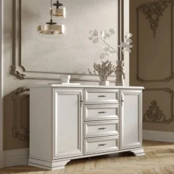 Credenza 155x90h cm arte povera bianco Angela