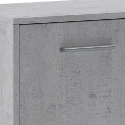 Credenza 114x78h cm moderna bianco opaco cemento Durban