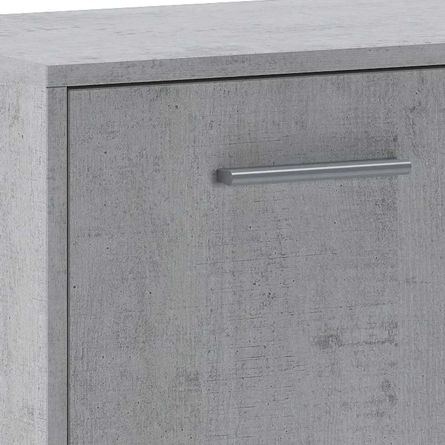 Credenza 114x78h cm moderna bianco opaco cemento Durban