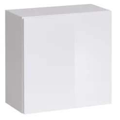Cubetto da parete 1 anta 60x60cm bianco opaco e lucido Geo