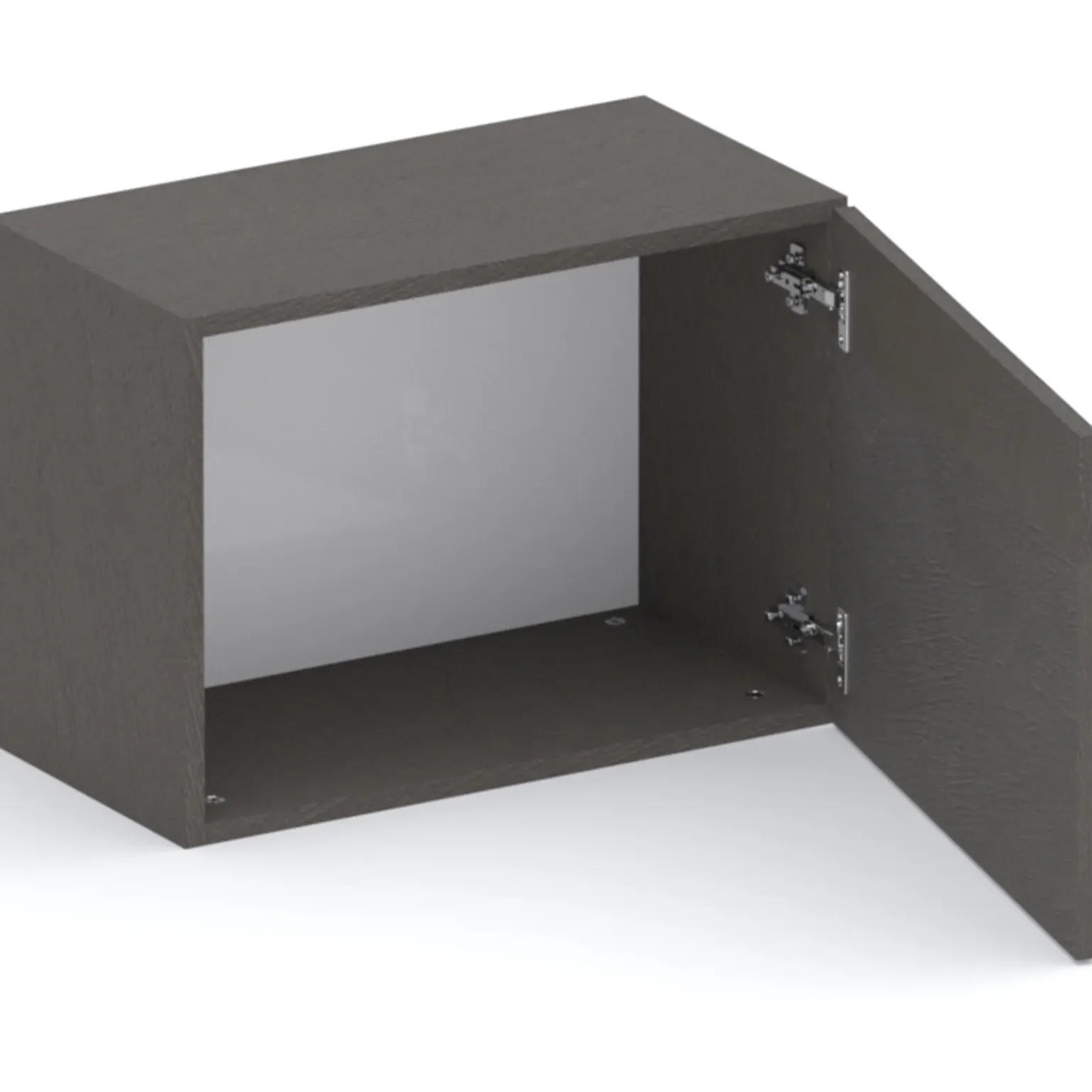 Cubo da terra 55x40h cm 1 anta reversibile ossido nero Sunset